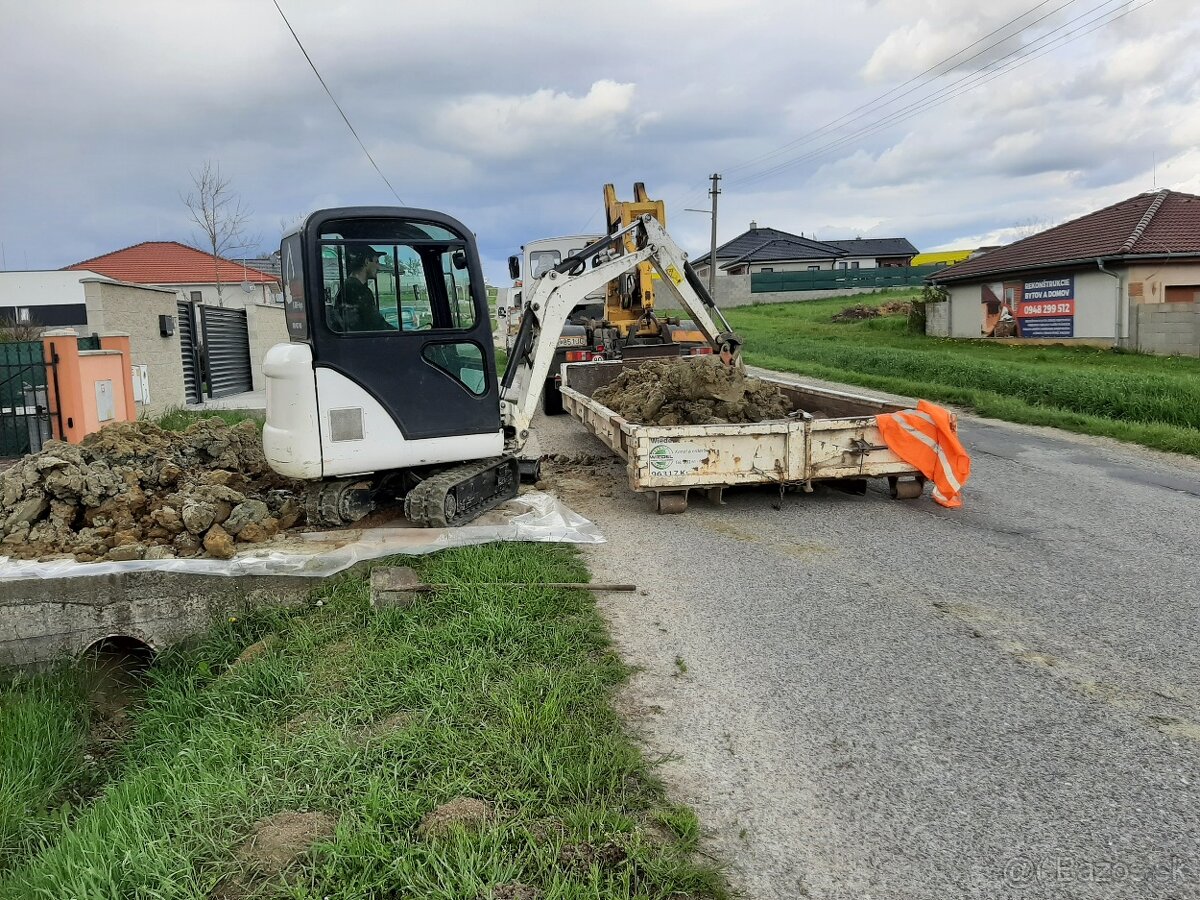 Zemné,výkopové a búracie práce