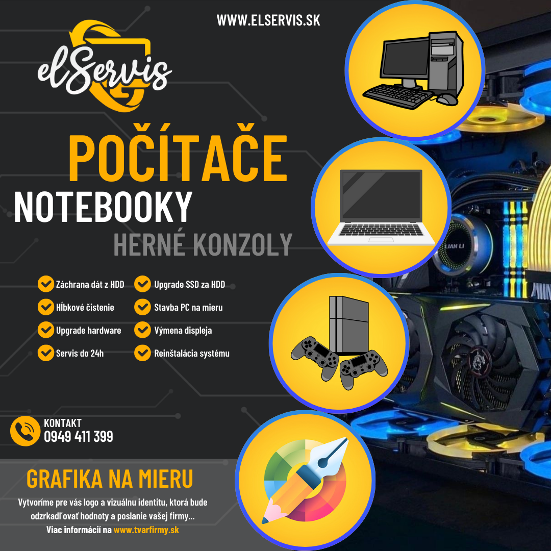 Servis Počítačov, Notebookov, Herných Konzol, Grafika