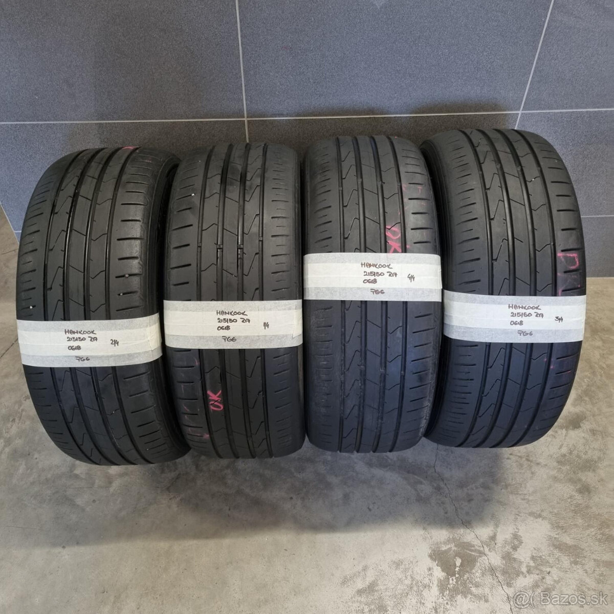 Letné pneumatiky 215/50 R17 HANKOOK DOT0618