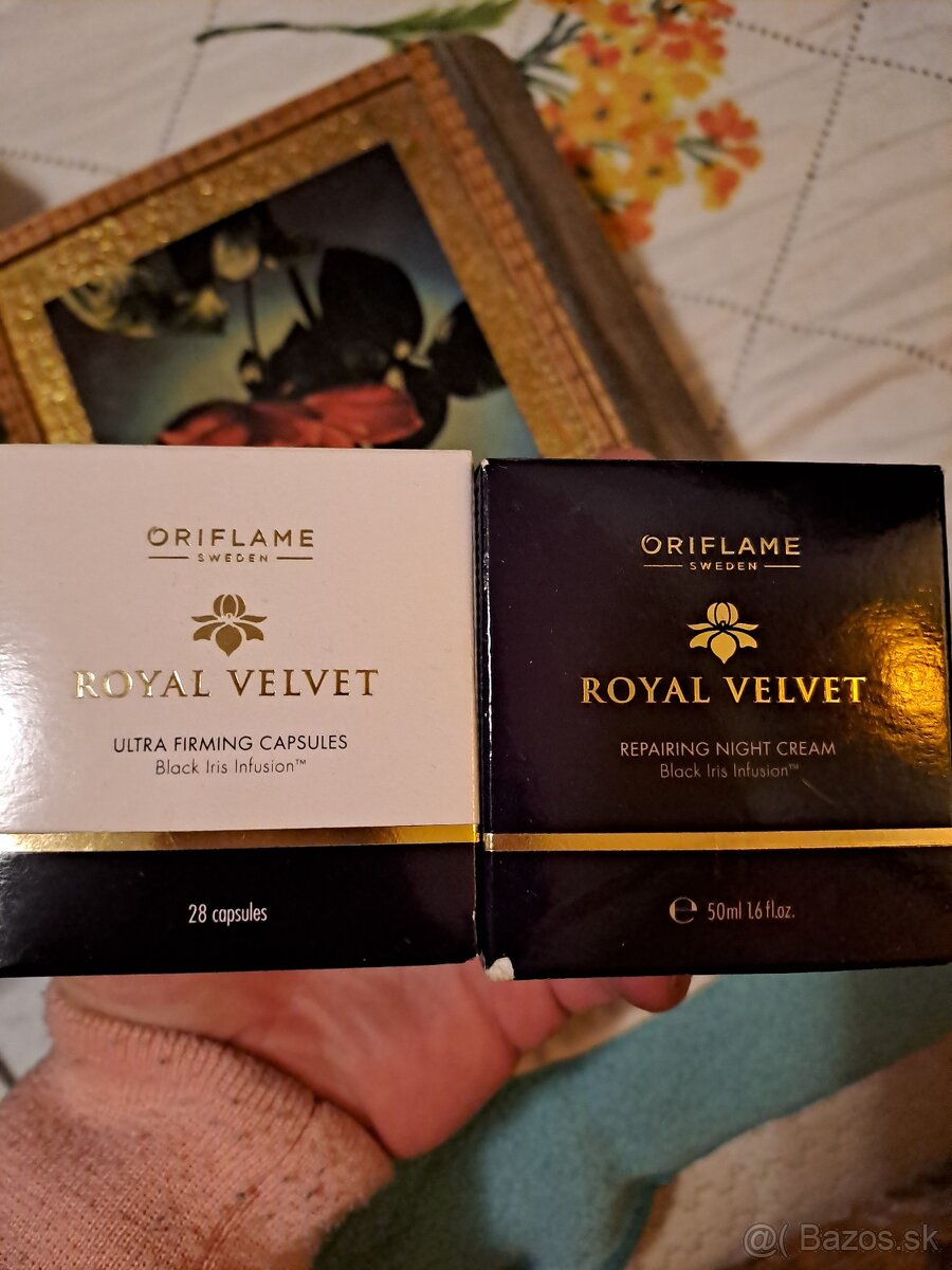 Spevnujuce kapsuly Royal Velvet Oriflame/nočný krém 8e