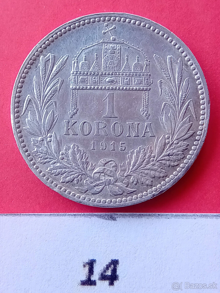 1 Koruna strieborná Uhorská