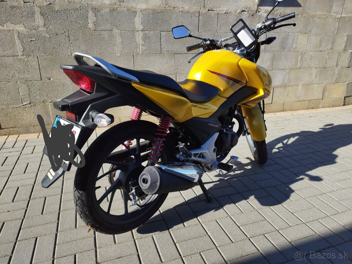 Predám Honda CB125F (2017) – 7.8 kW