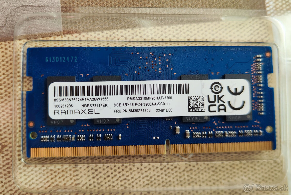 RAM 8GB DDR4-3200 SO-DIMM / Ramaxel RMSA3310MF96HAF-3200