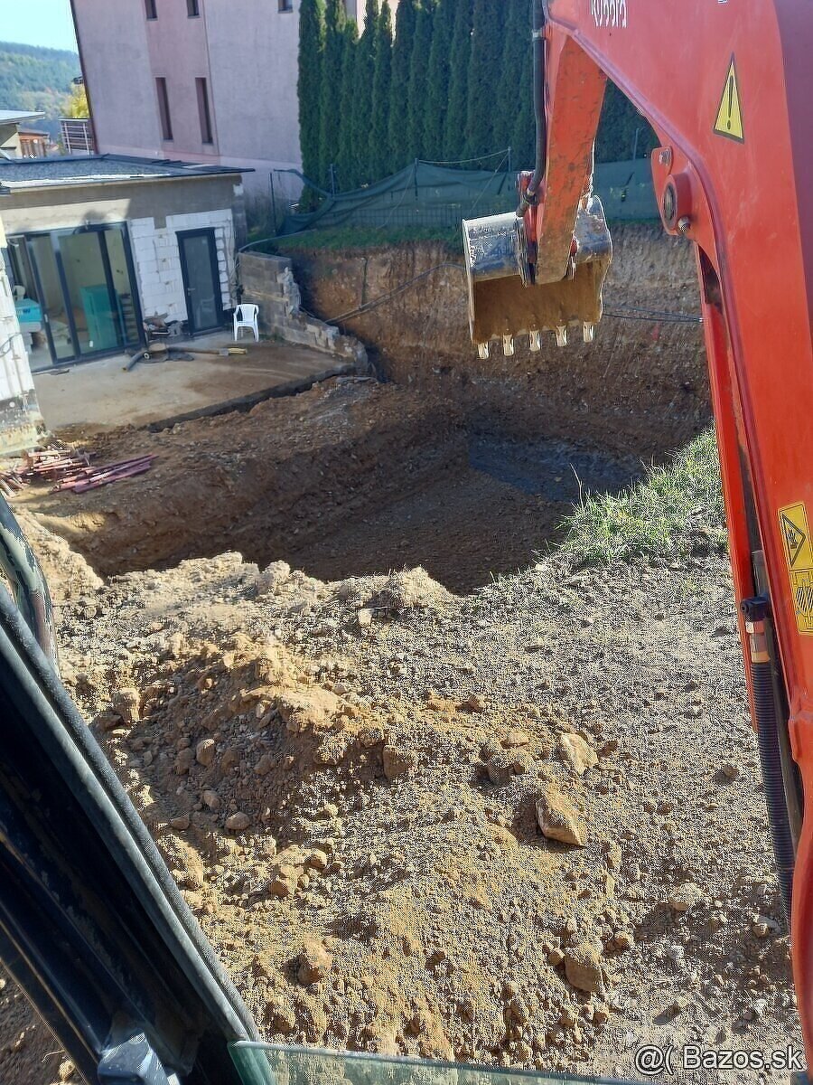 Minibager vykopove zemne prace  buracie prace