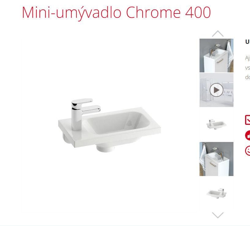 2xRAVAK_Mini-umývadlo Chrome 400_NOVE