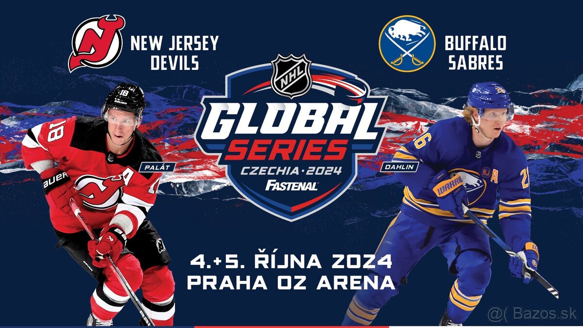 Vstupenky NHL Global series Praha 4.10.2024