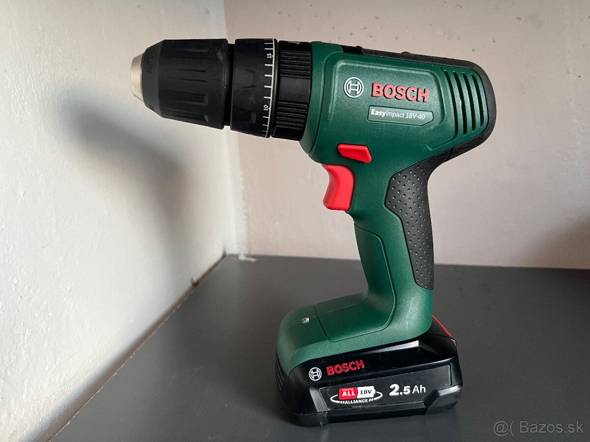 BOSCH EasyImpact 18V-40 Aku príklepový vŕtací skrutkovač