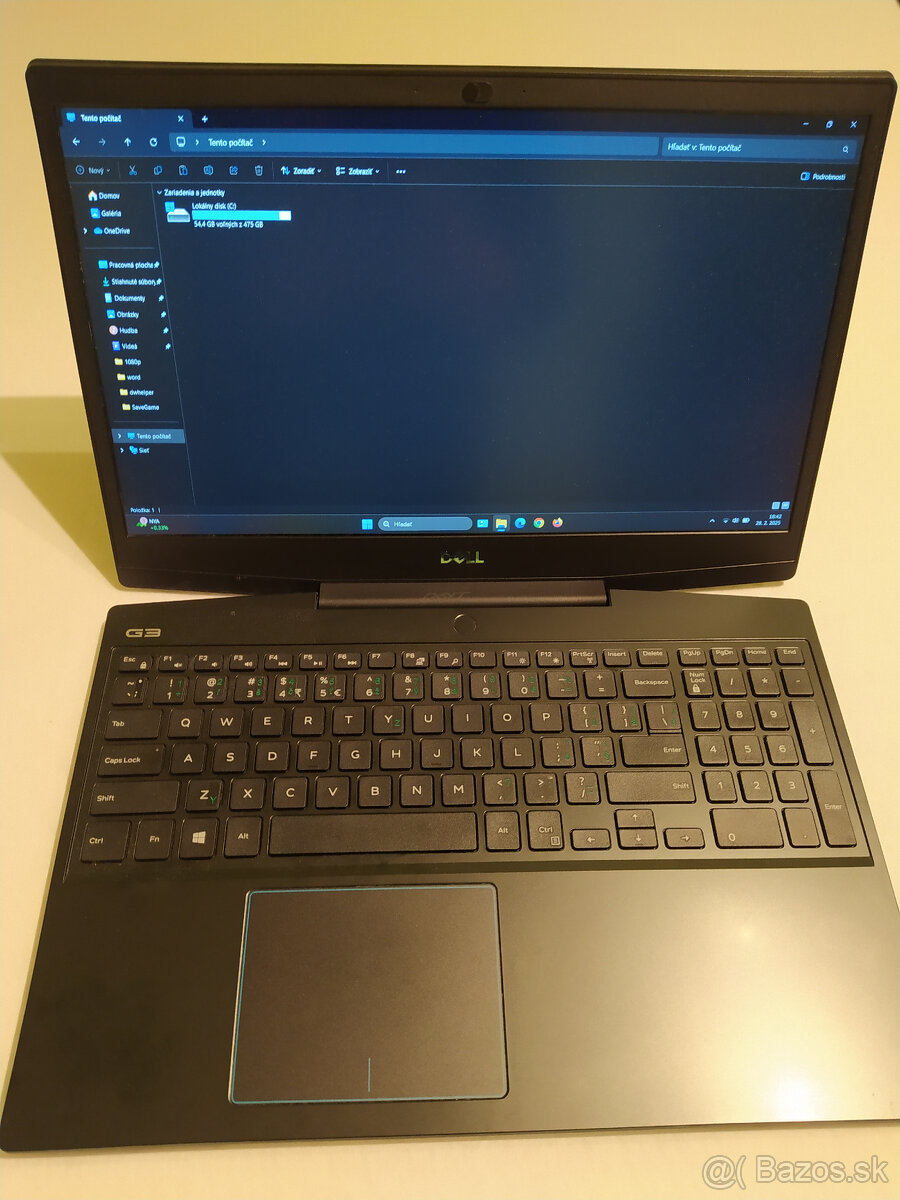 Herný notebook –DELL G3 15 Gaming