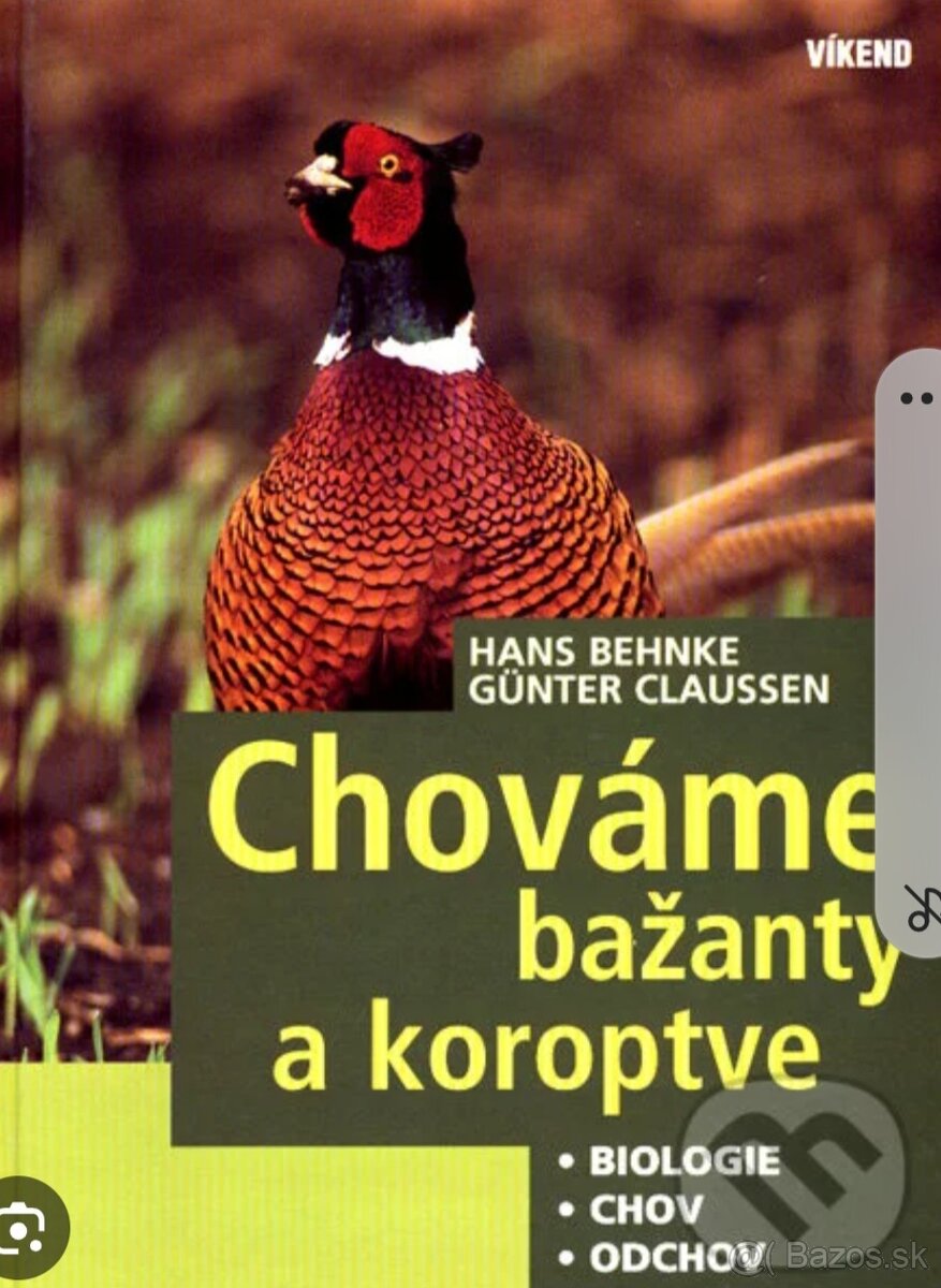 Kúpim knihu Chováme bažanty a koroptve...