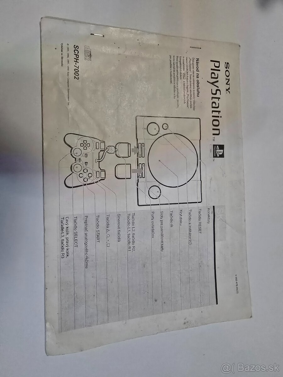 Playstation 1 Manual Navod na obsluhu