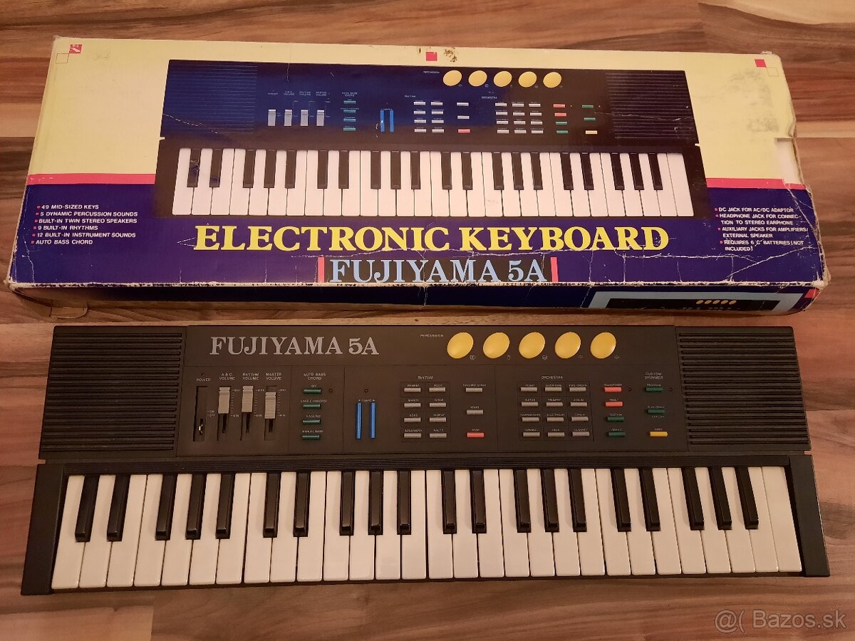 Fujiyama 5A electronic keyboard - klávesy