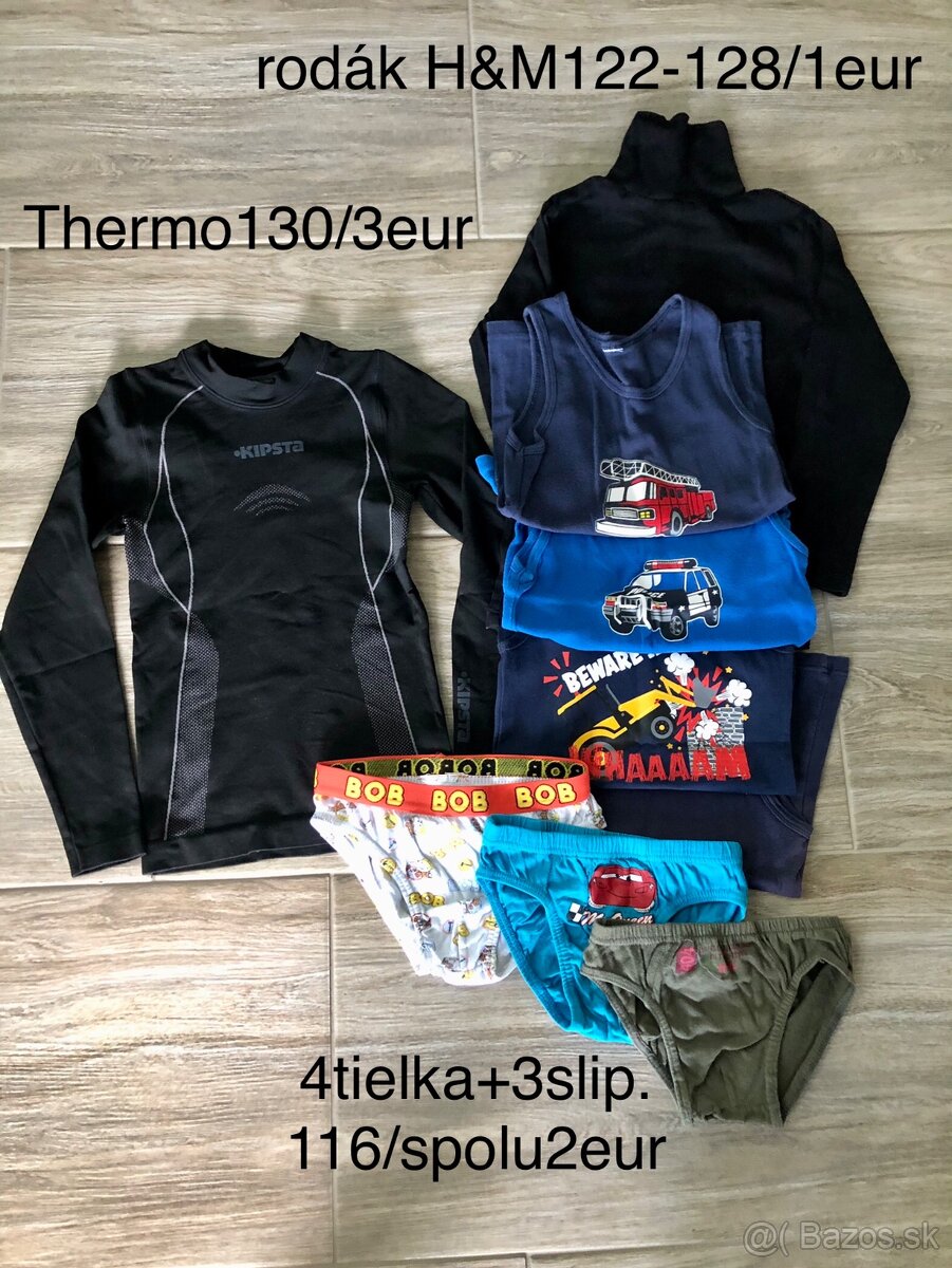 Thermo natelnik, slipky, tielka, rolak