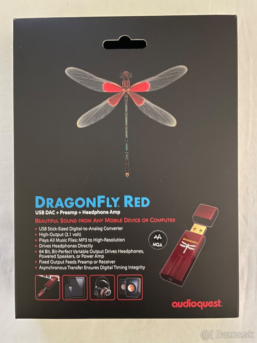 Predam AudioQuest DragonFly Red, ZANOVNY, POVODNE BALENIE