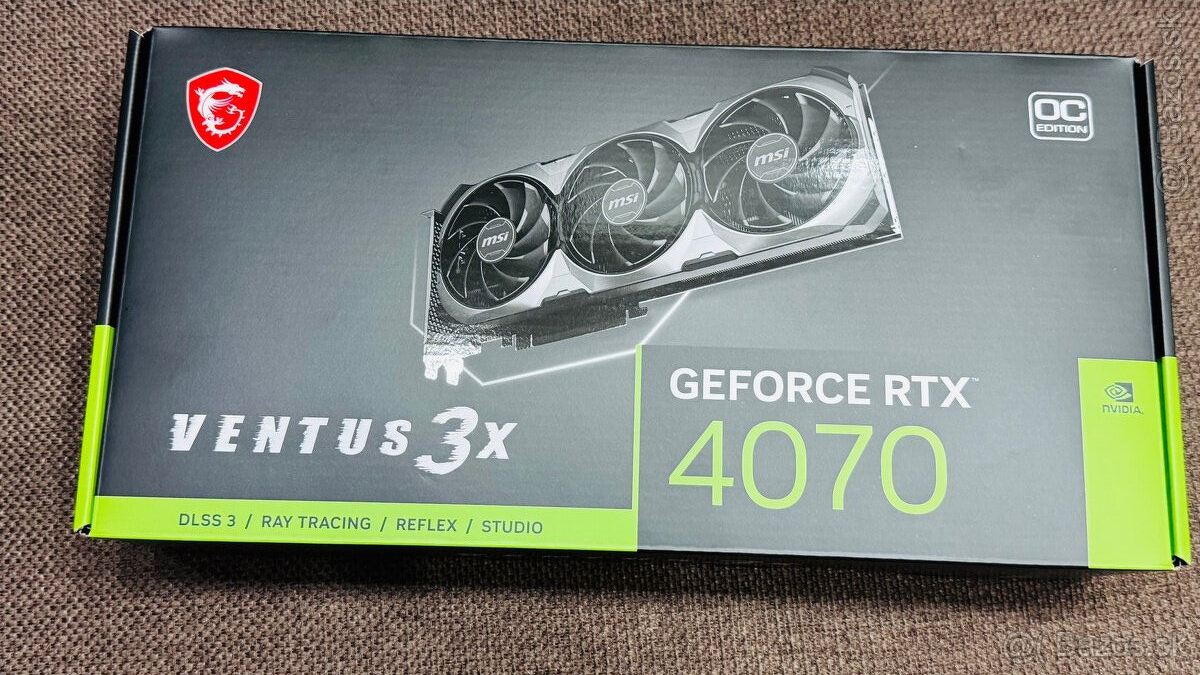 MSI GeForce RTX 4070 VENTUS 3X E1 12G OC