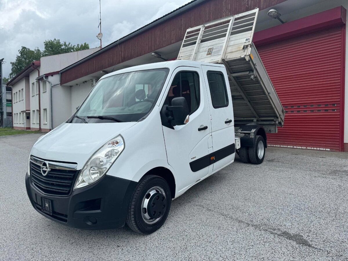 Opel Movano 2,3 dCi 7 miestny 3 stranný sklápač SK doklady