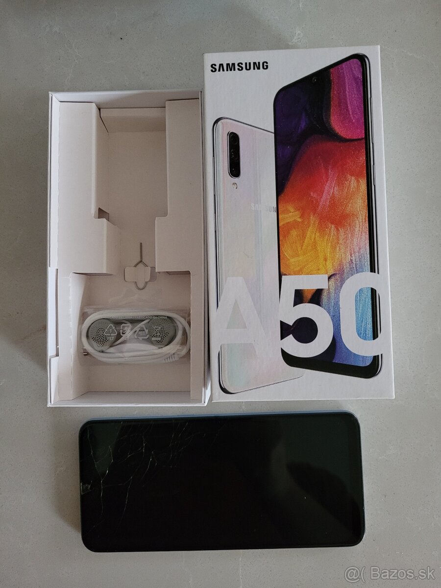 Samsung A50 Biely