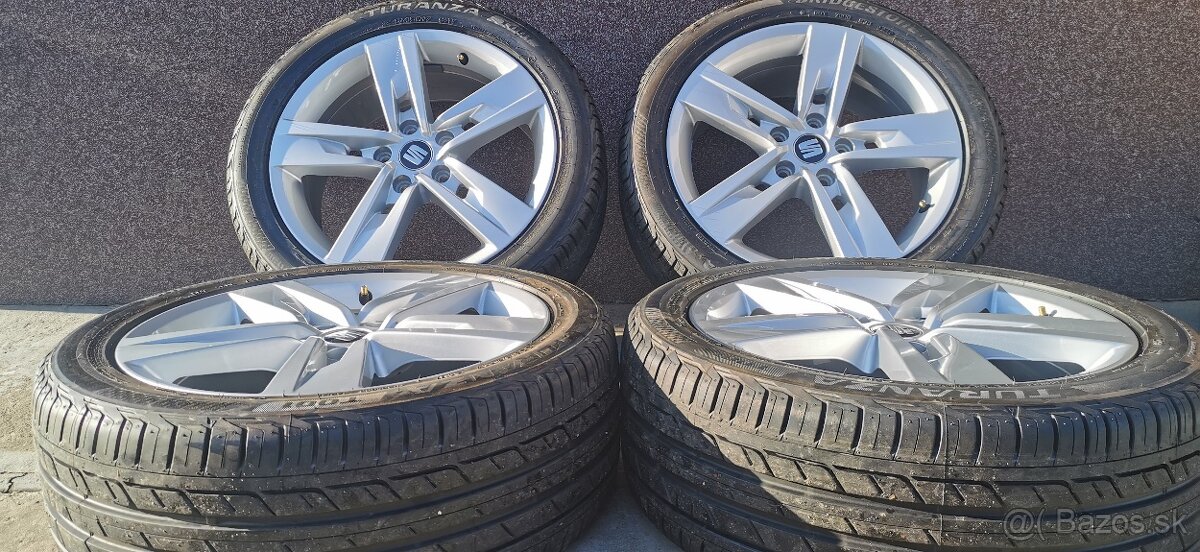 Alu Seat 5x112 a letné Bridgestone 225/45 R17