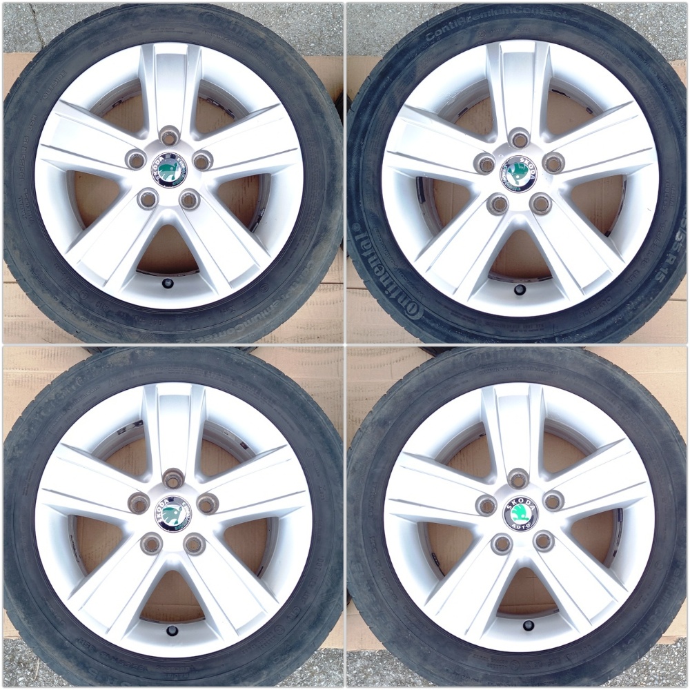 5x112 195 55 R15 Audi Volkswagen Škoda Seat 5 Lúčové