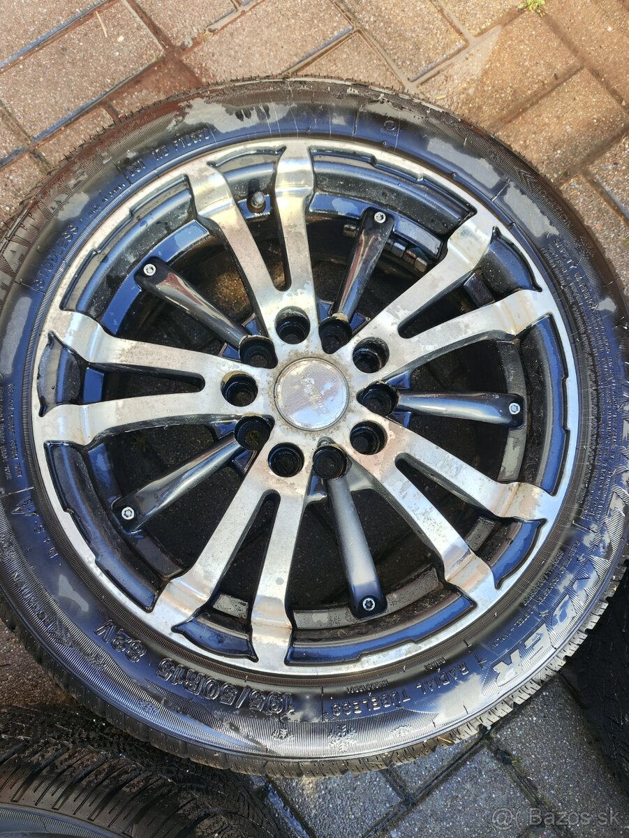 Disky 5x112, 5x110 zimné pneu 195/50 R15