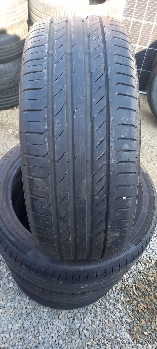 Predám letné pneu Continental 225/45r18 runnflat