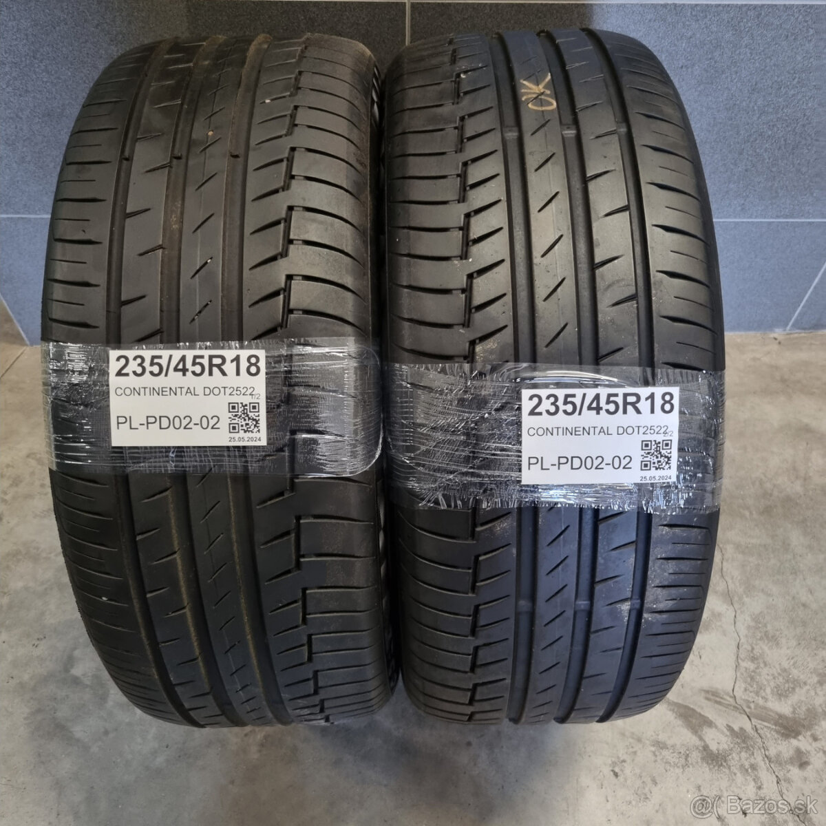 Letné pneumatiky pár 235/45 R18 CONTINENTAL