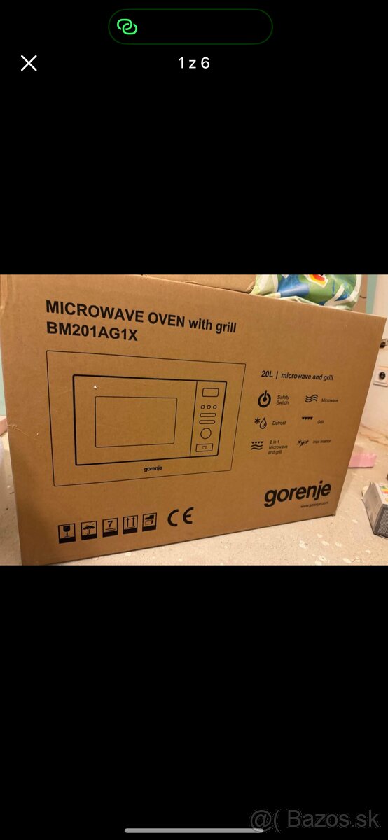 Gorenje vstavaná mikrovlnná rúra