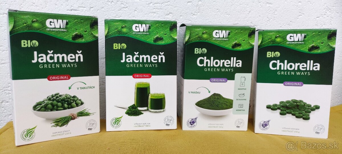 Jačmeň a chlorella Green Ways