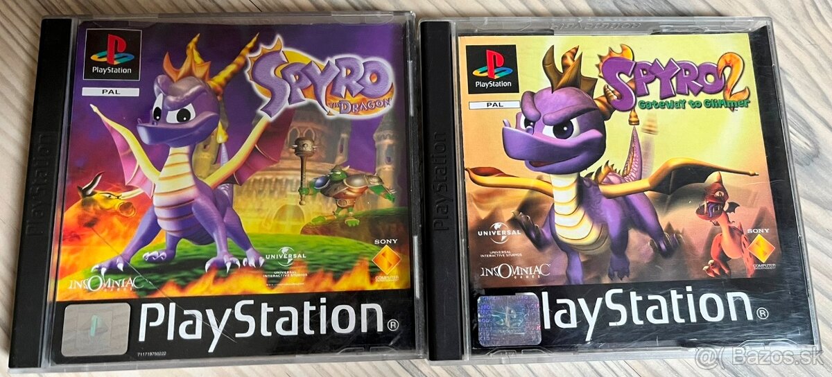 Spyro The Dragon, Spyro 2 - PSX, PS1, Playstation 1