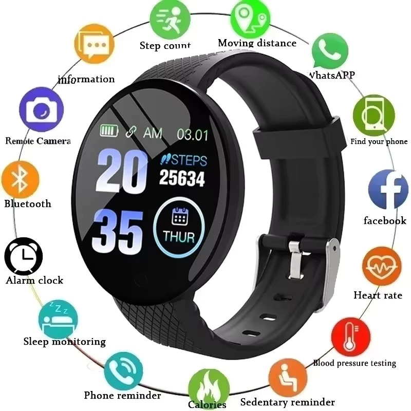 Športové smart watch hodinky - Fitness náramok - Android/iOs