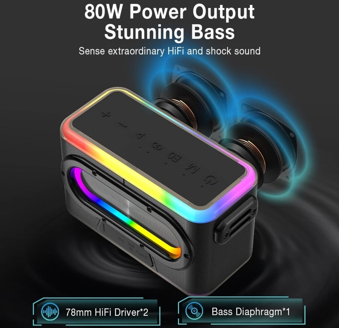 Bluetooth reproduktor Blitzwolf BW-WA6 80W