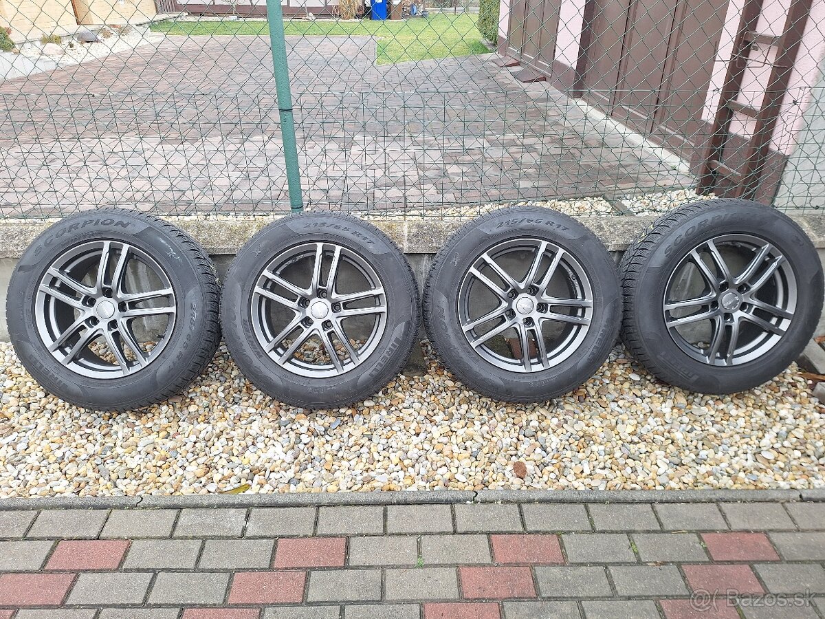 Zimne pneu Pirelli 215/65 R17 99H tiguan kodiaq