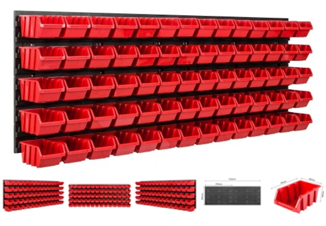 Organizér do dielne: typ BOX ( 5 rôznych modelov )