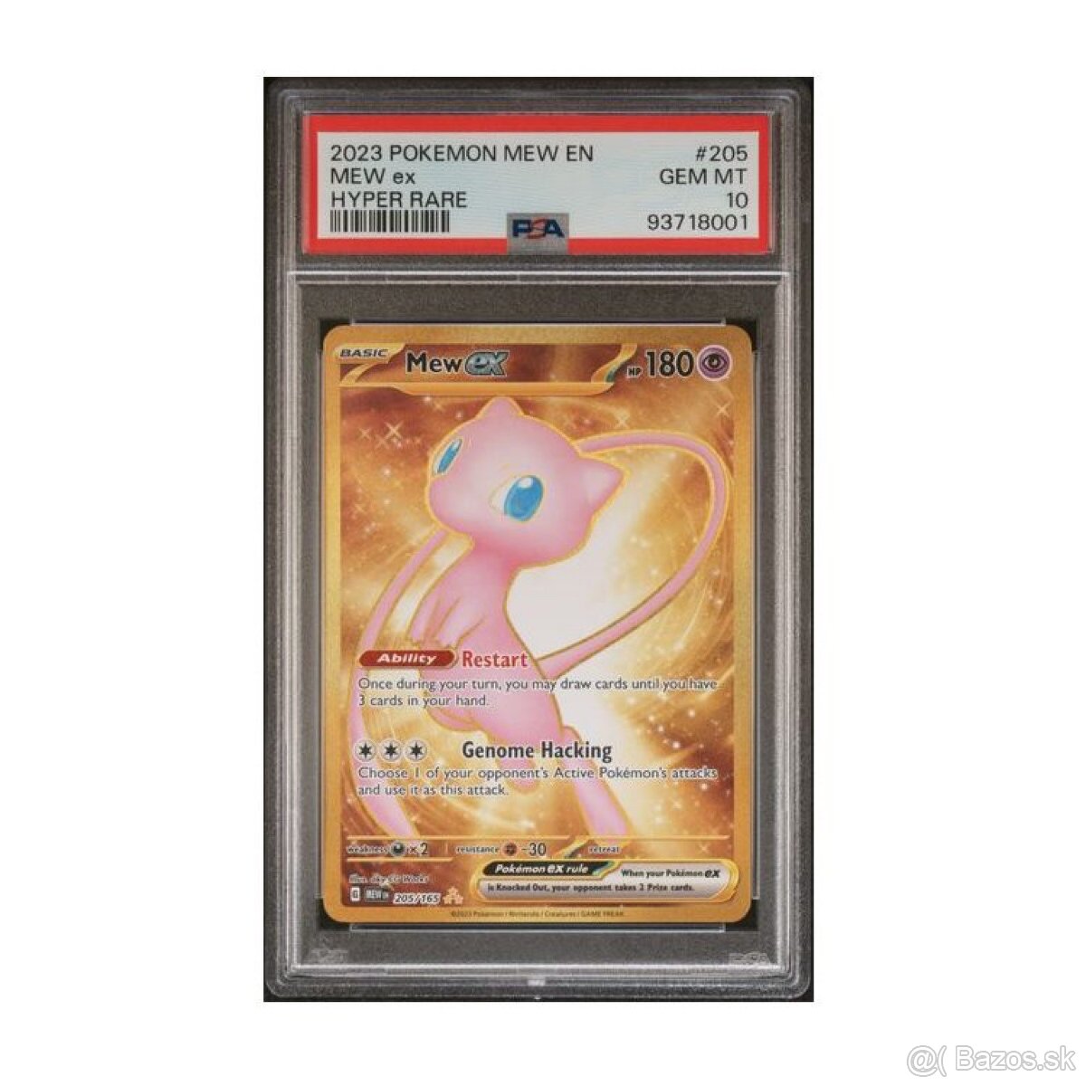 Predám kartu Pokémon Mew ex (#205 MEW) PSA 10