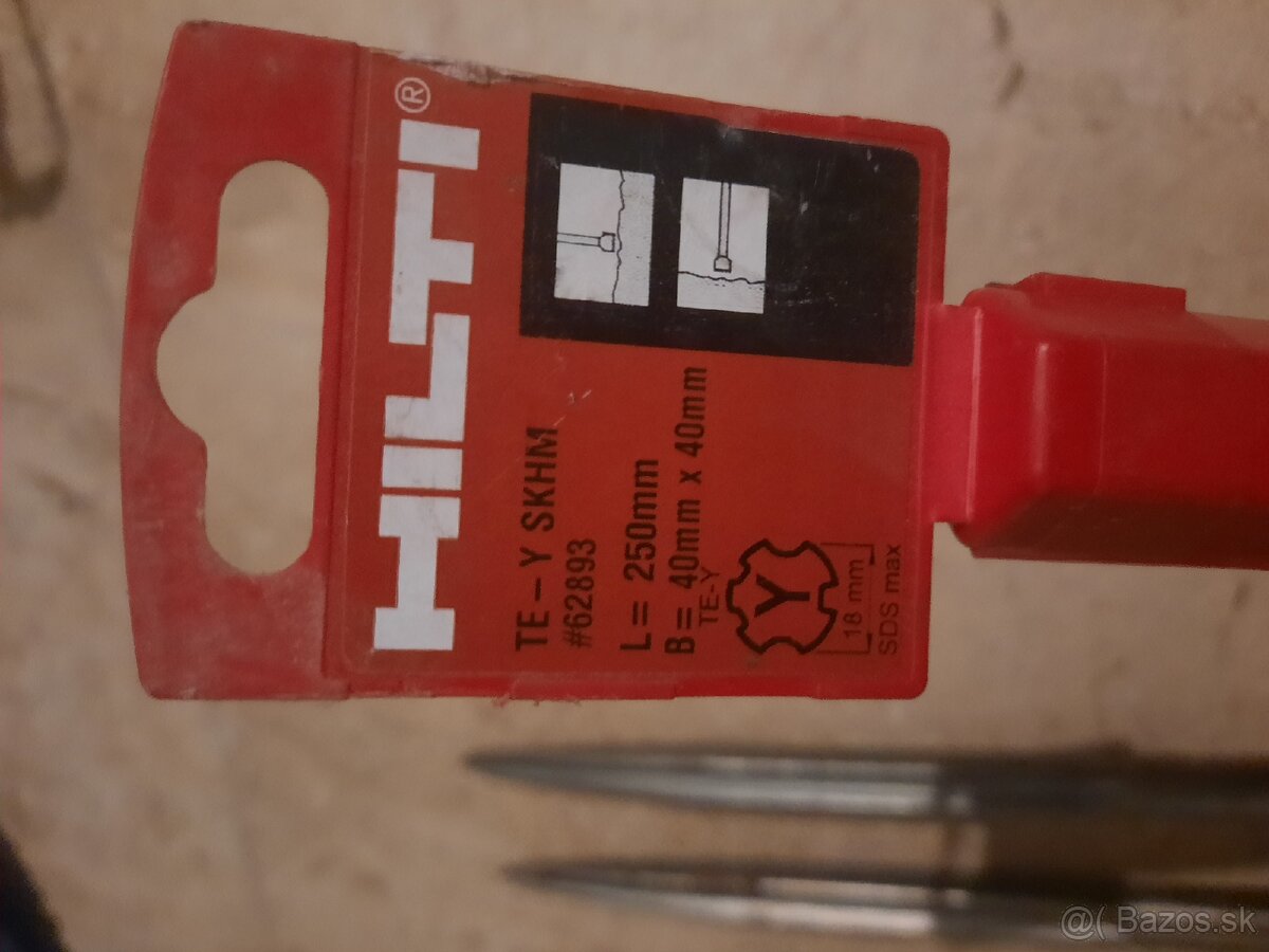 Hilti sekace, vrtaky, kladivo búracie