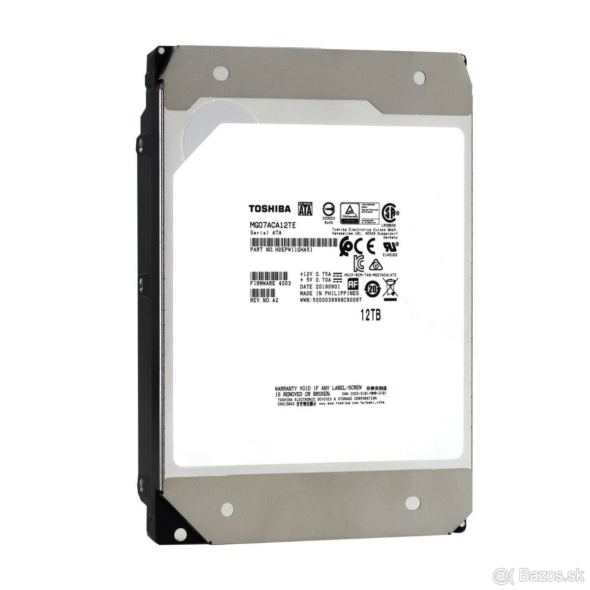 Toshiba 10 / 12 / 14 / 16 / 20 TB MG07ACA HDD 3.5" HDDs