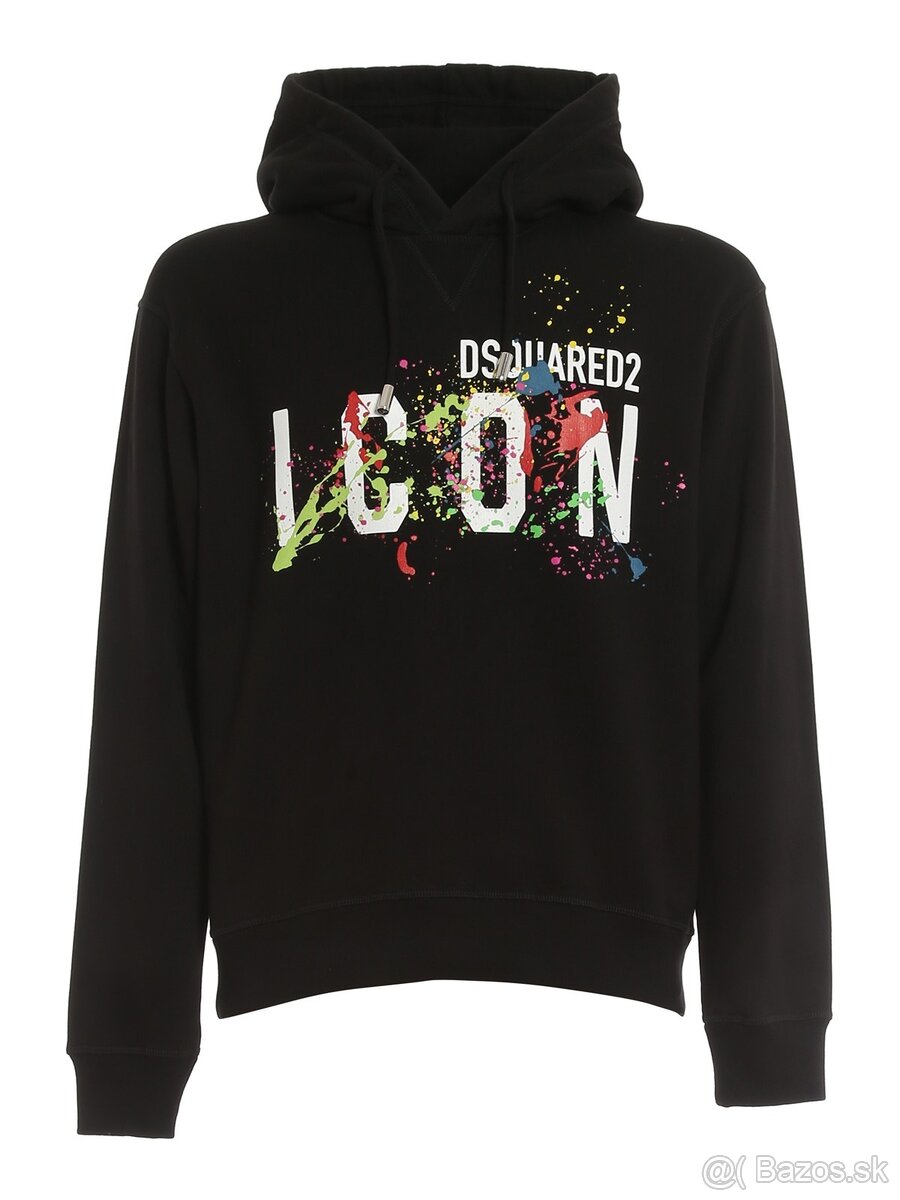 Pánska mikina Dsquared2 Icon Splatter hoodie č.M