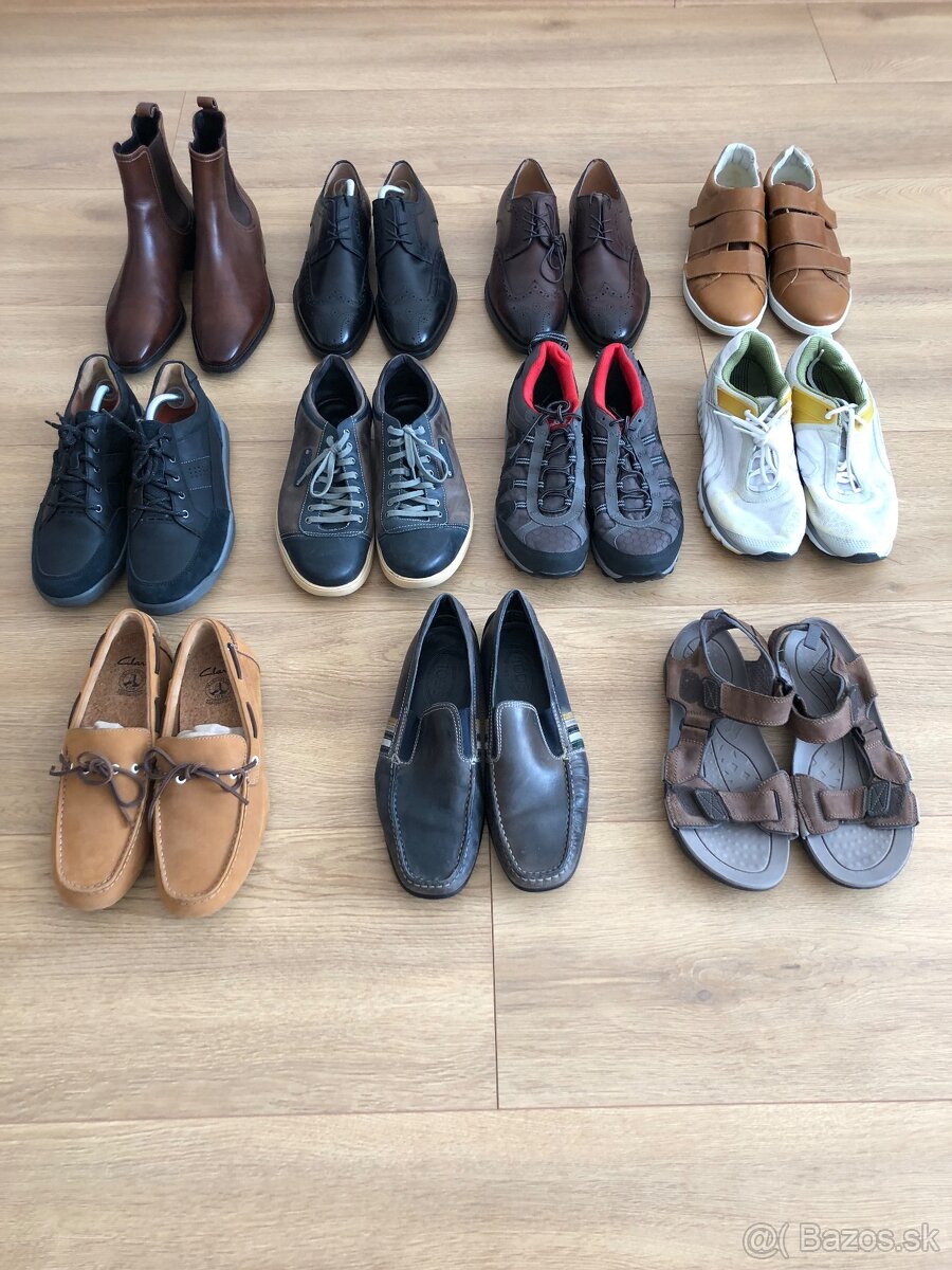 Topanky Clarks,Aldo,Tods,M&S,Santoni - panske