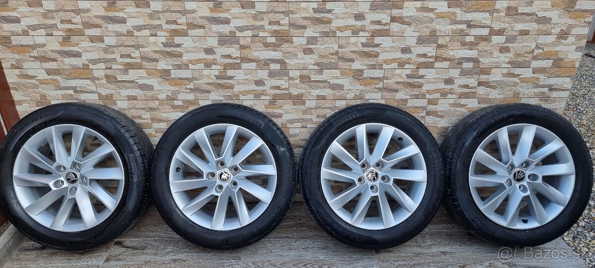 Predám Skoda Stratos elektrony 5x112 215/55r17 Et40 J7