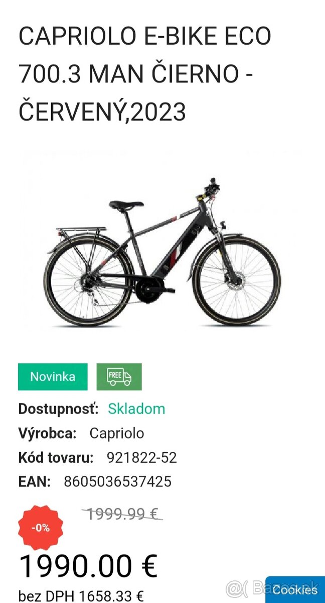 Capriolo E-bike Eco man 28"