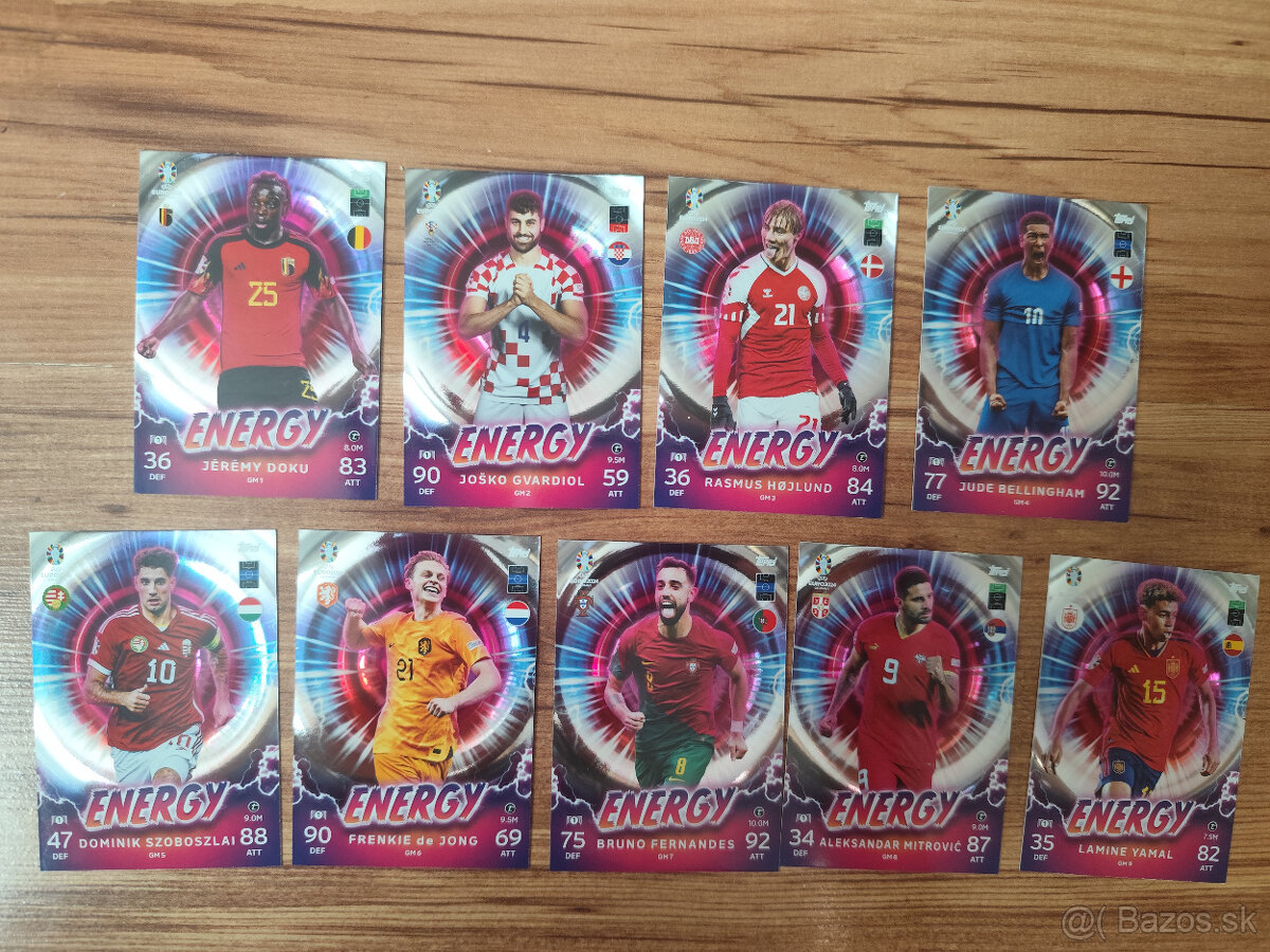 Euro 2024 kartičky Topps Match Attax - Energy