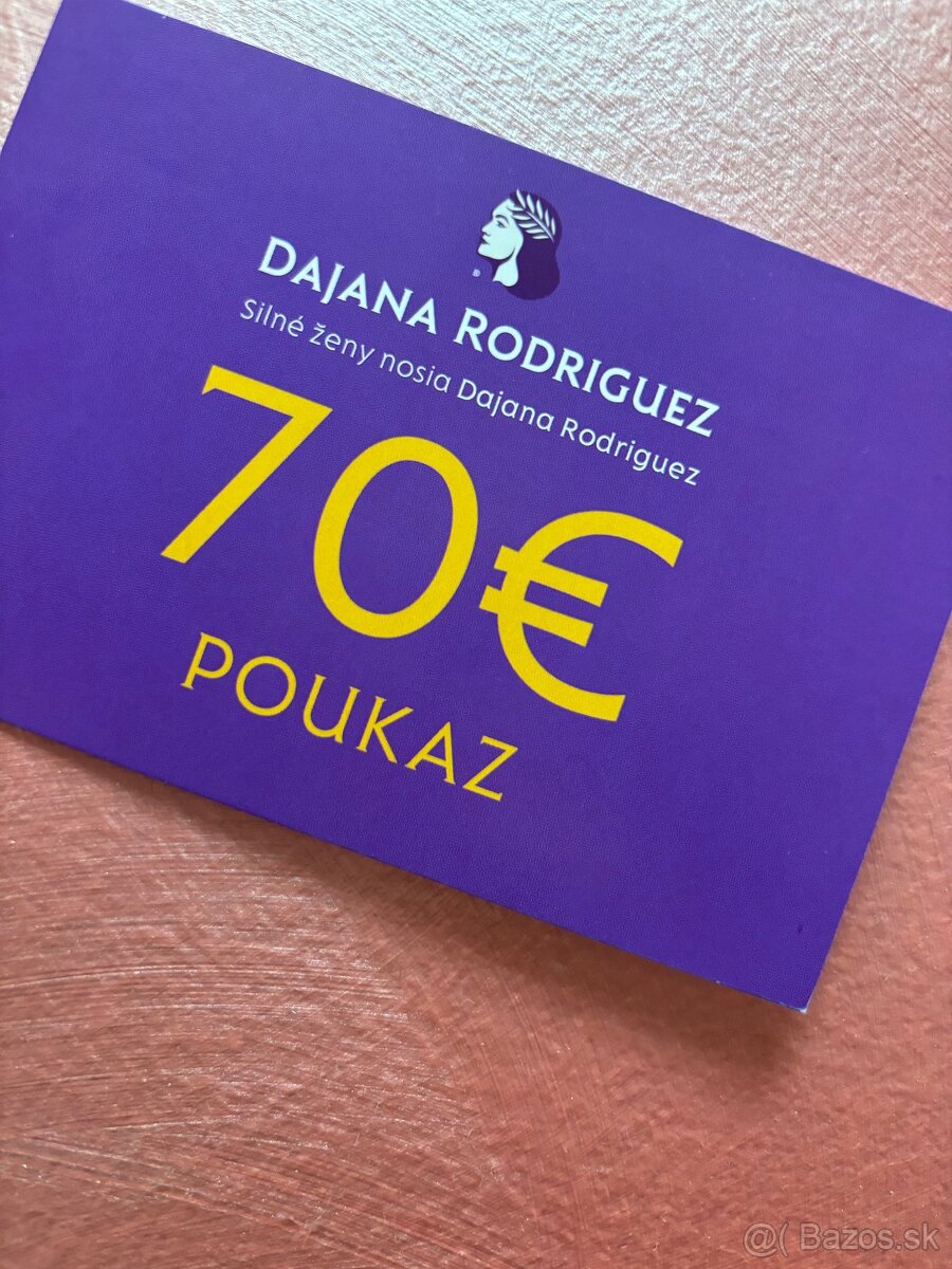 Dajana Rodriguez zľava/poukážka