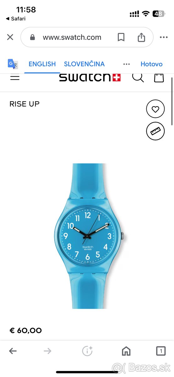 Swatch hodinky watch zabalene