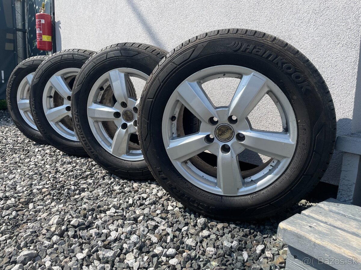 Alu disky značky MEGA WHEELS r16C + letné pneu