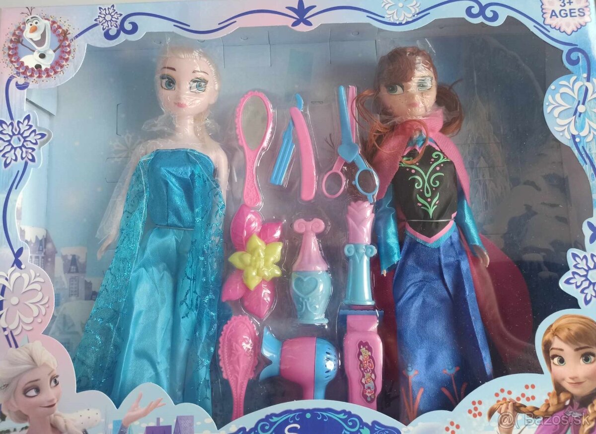 Bábiky Frozen Anna a Elsa s doplnkami