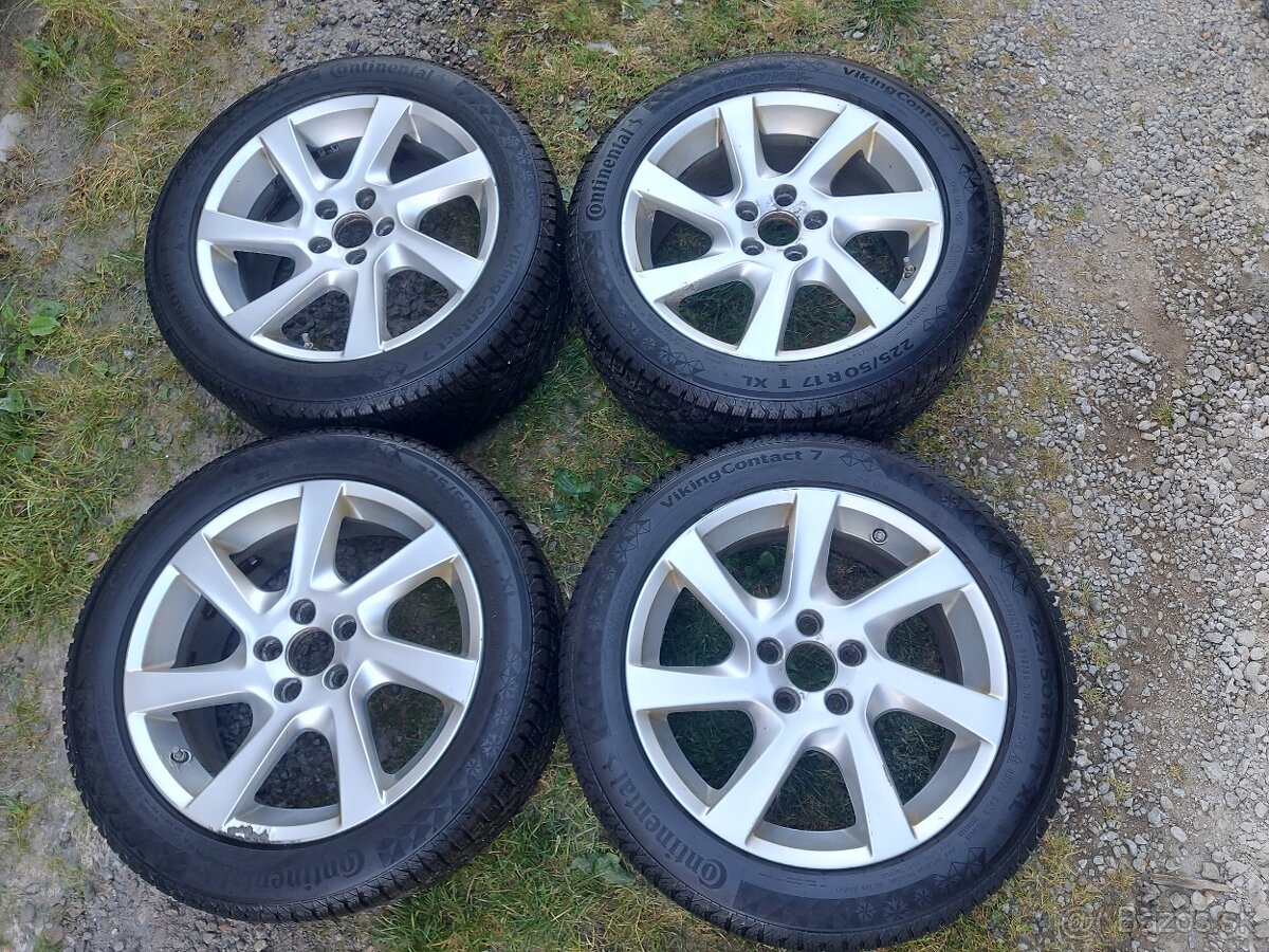 Disky a zimné pneu 225/50 r17 et50 volvo