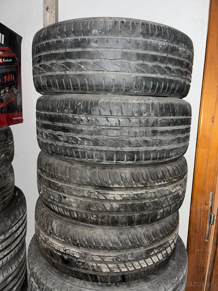 Disky 5x100 r 15  s pneu Škoda 195/55 r 15