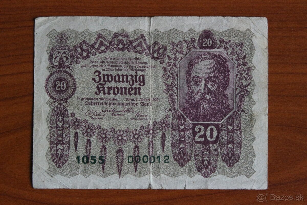 20 Kronen 1922