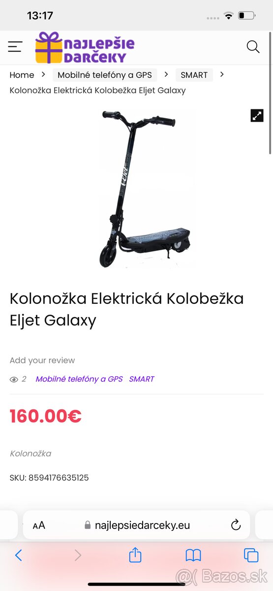 E-kolobežka Eljet Galaxy