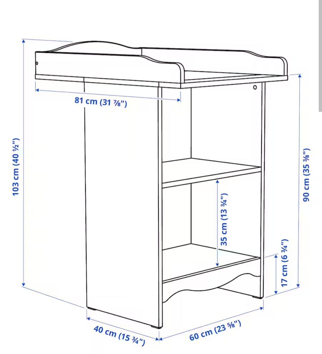 Prebaľovací pult Smagora -IKEA