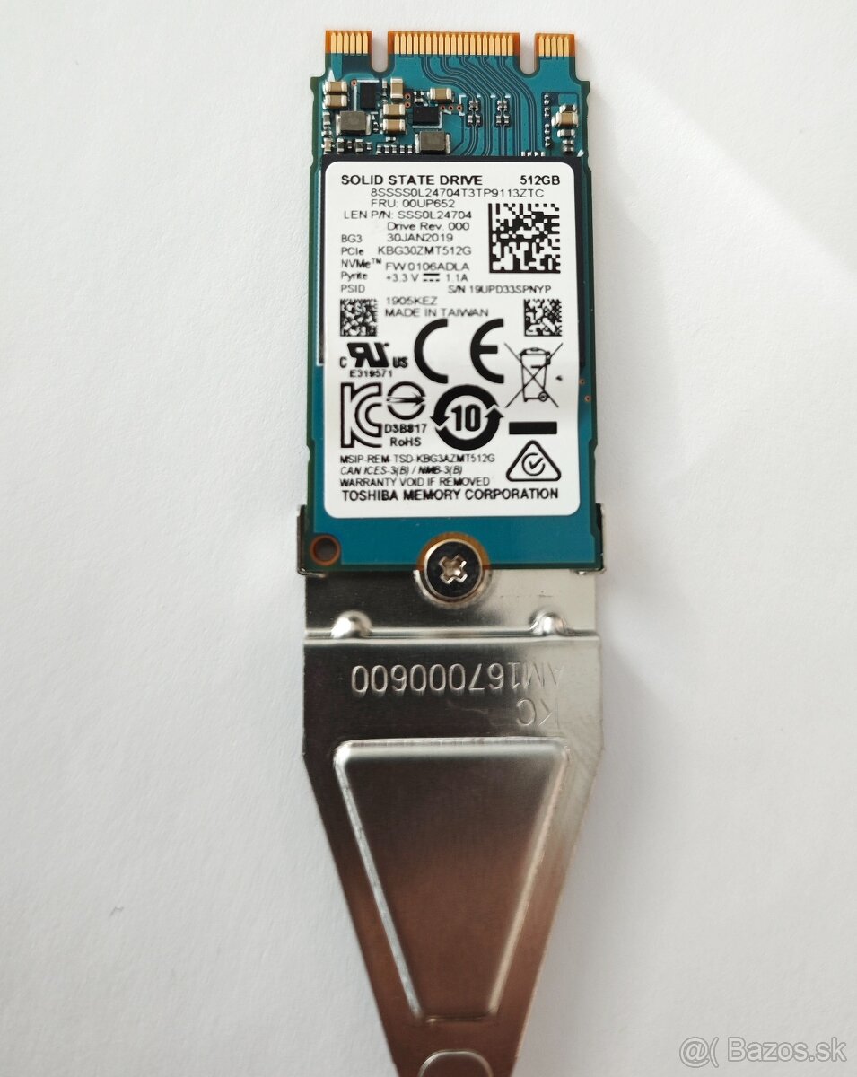 SSD Nvme 512GB Toshiba kbg30zmt512g